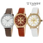 [TANDY] Signature Modern Classic Women's Leather Watch T-1915 | Simple Index & Soft Leather Band | Everyday Elegance for Any Style